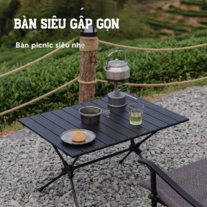 Bàn Cắm Trại Nâng Hạ Chiều Cao Gấp Gọn Campingmoon T-520-RD/T-520-BK