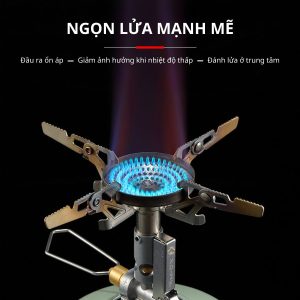 Bếp gas mini cắm trại Campingmoon XD-2F kèm túi đựng - Kích thước nhỏ gọn trong lòng bàn tay