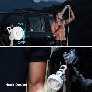Vòi tắm di động FLEXTAIL MAX SHOWER - Vòi tắm ngoài trời sạc điện siêu gọn nhẹ, đa dụng