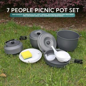 Bộ Nồi Nấu Ăn Dã Ngoại Campingmoon MC-700 - Dành cho 7-8 người