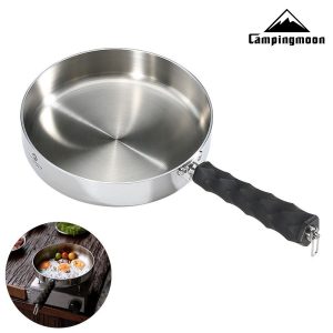 Chảo Dã Ngoại Inox 3 Lớp Campingmoon CC-19/CC-23 - Linh hoạt với mọi loại bếp