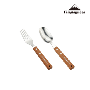 Thìa dĩa dã ngoại Campingmoon CS-23 | Chất liệu inox 304 an toàn cho sức khoẻ