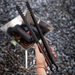 Kẹp thức ăn, kẹp đồ nướng BBQ Campingmoon MS-40 | BKMS-41 Kẹp tay cầm bọc gỗ cao cấp, cách nhiệt