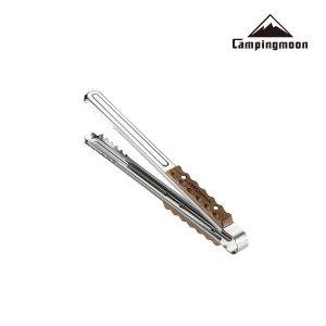 Kẹp thức ăn, kẹp đồ nướng BBQ Campingmoon MS-40 Kẹp tay cầm bọc gỗ cao cấp, cách nhiệt