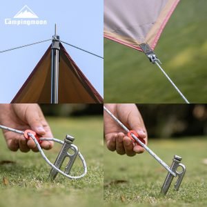Dây dù có phản quang căng dựng lều trại Campingmoon FS-5000 dài 4 - 10 mét