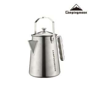 Ấm đun nước cắm trại Campingmoon SW-6, full inox 304, chịu nhiệt cao, dung tích 1500ml