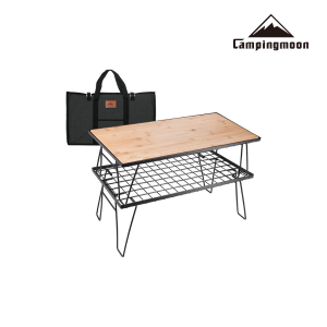 Bàn camping 2 tầng Campingmoon T-230-2TP  Trọng lượng chỉ 6kg có túi đựng tiện lợi