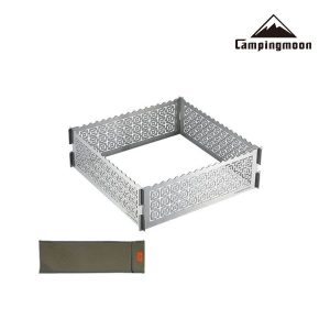 Tấm chắn gió bếp nướng Campingmoon TKB-360-SR | TKB-405-SR | Chất liệu thép không gỉ, có túi đựng