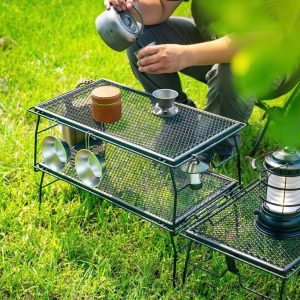 KỆ 2 TẦNG GẤP GỌN KÈM TÚI ĐỰNG CAMPINGMOON T-238-2T