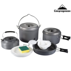 Bộ Nồi Nấu Ăn Dã Ngoại Campingmoon MC-700 - Dành cho 7-8 người