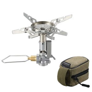 Bếp gas mini cắm trại Campingmoon XD-2F kèm túi đựng - Kích thước nhỏ gọn trong lòng bàn tay