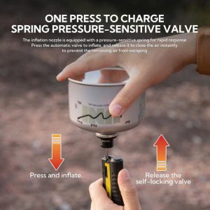 Campingmoon BKZ38/Z38 – Bộ Adapter Gas + Bơm Hơi + Đèn Pin – Phụ Kiện Camping Đa Năng