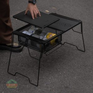 Giỏ lưới đa năng kết hợp với bàn IGT Campingmoon CK-24BK