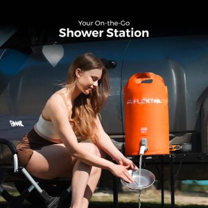 Bình đựng đa năng kiêm vòi tắm Flextail - Trạm tắm di động Camping