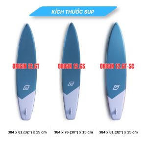 Ván SUP bơm hơi Gladiator Origin 12.6T , 12.6S và 12.6T-SC